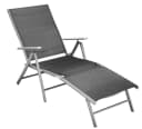 MERXX Gartenliege Schwarz Klappbar Aluminium 100% Polyester Bild 2