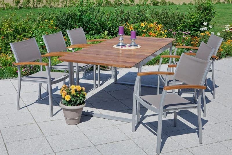 MERXX Garten-Essgruppe Naxos 7-tlg. Aluminium - Bild 2