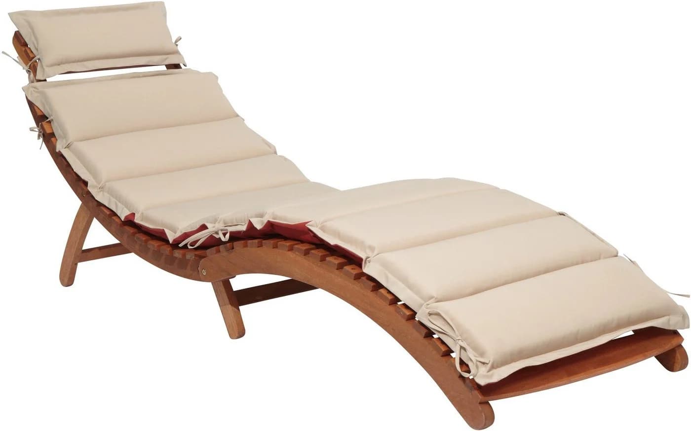 Gartenliege MERXX Havanna 2-tlg. Eukalyptus Braun Beige