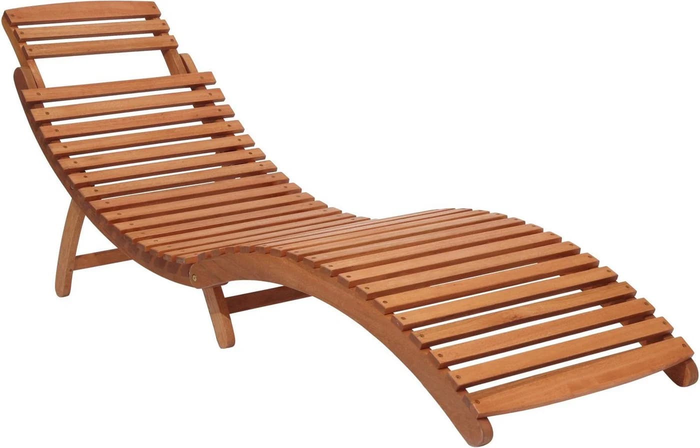 Gartenliege MERXX Havanna 2-tlg. Eukalyptus Braun Beige - Bild 3