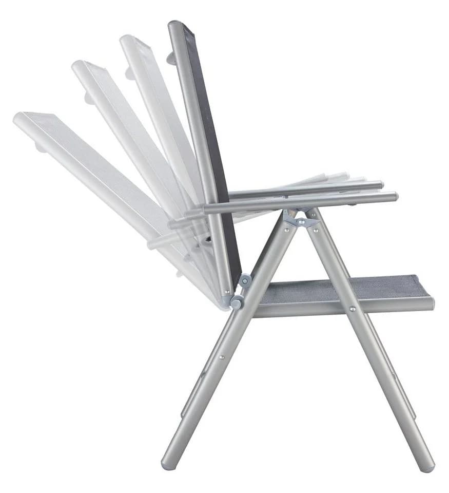 Balkonset MERXX Lima 2-Sitzer Schwarz Grau Aluminium Polyester - Bild 3