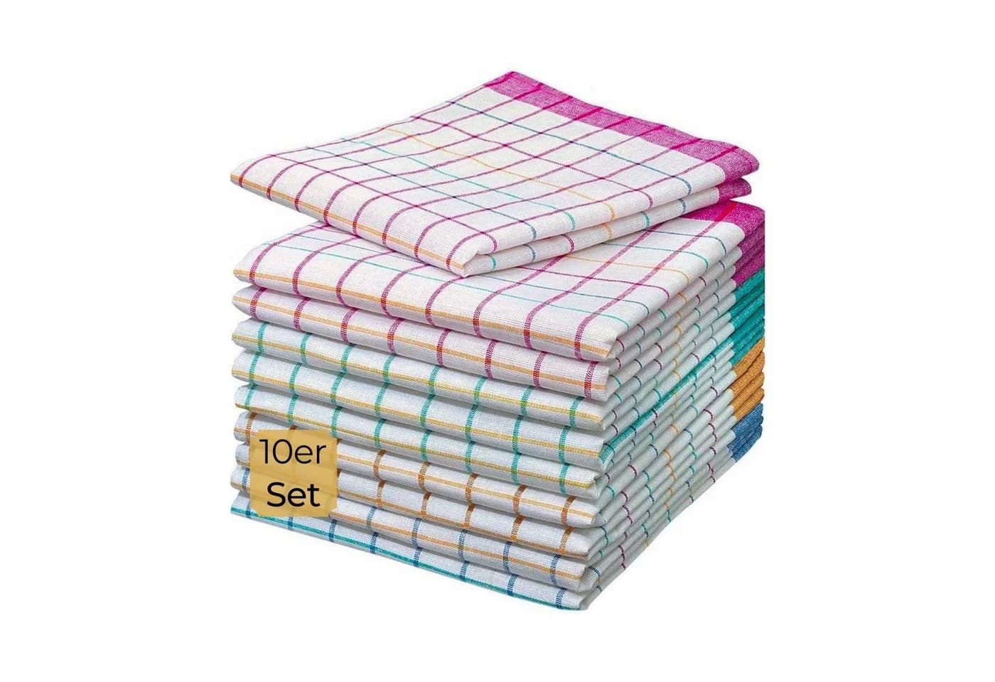 Hometex Premium Textiles Geschirrtuch 10er Set bunt 50x70 cm - Bild 2