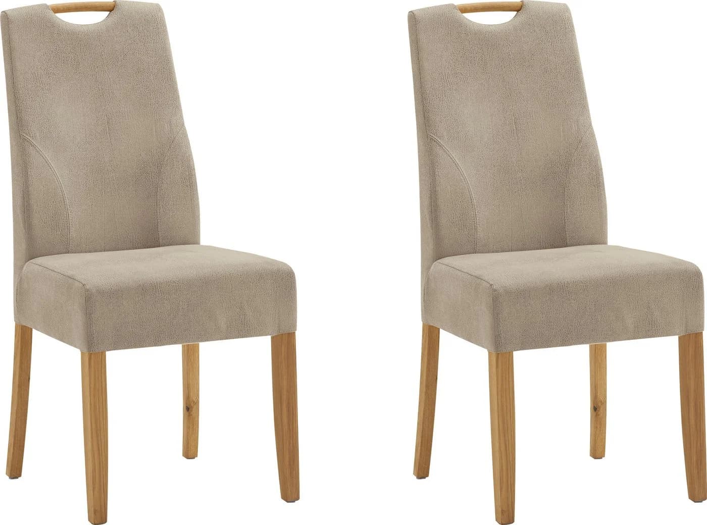 NIEHOFF SITZMÖBEL Top Chairs Esszimmerstuhl 2er-Set Beige Eiche - Bild 2
