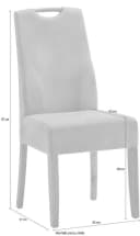 NIEHOFF SITZMÖBEL Top Chairs Esszimmerstuhl 2er-Set Beige Eiche Bild 3