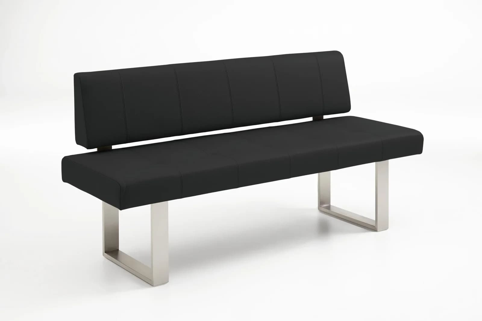 Sitzbank COLORADO - Leder, Edelstahl