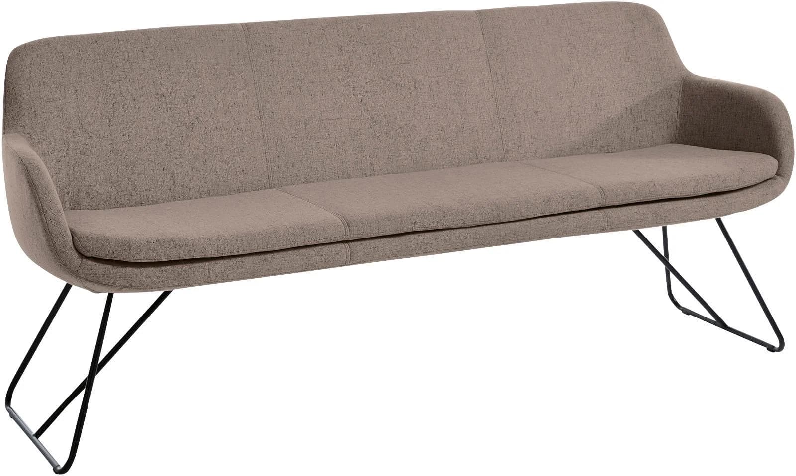 Musterring Essbank Tavia Grau Taupe Schwarz Polsterbank