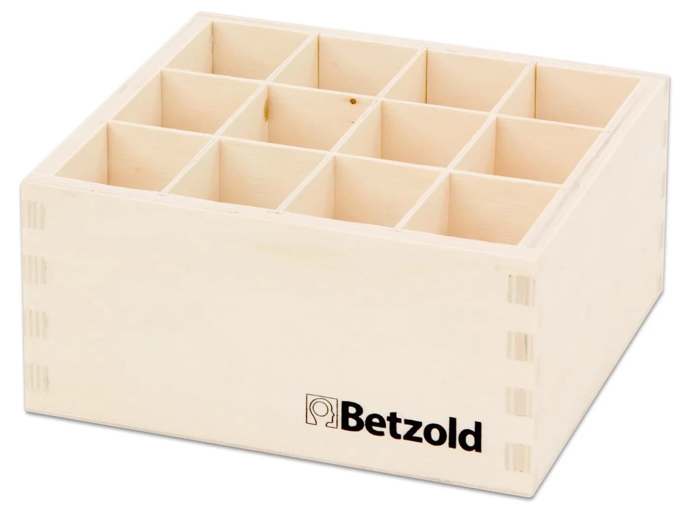 Betzold Holz-Stiftehalter 12 Fächer Naturbelassen für Kinder