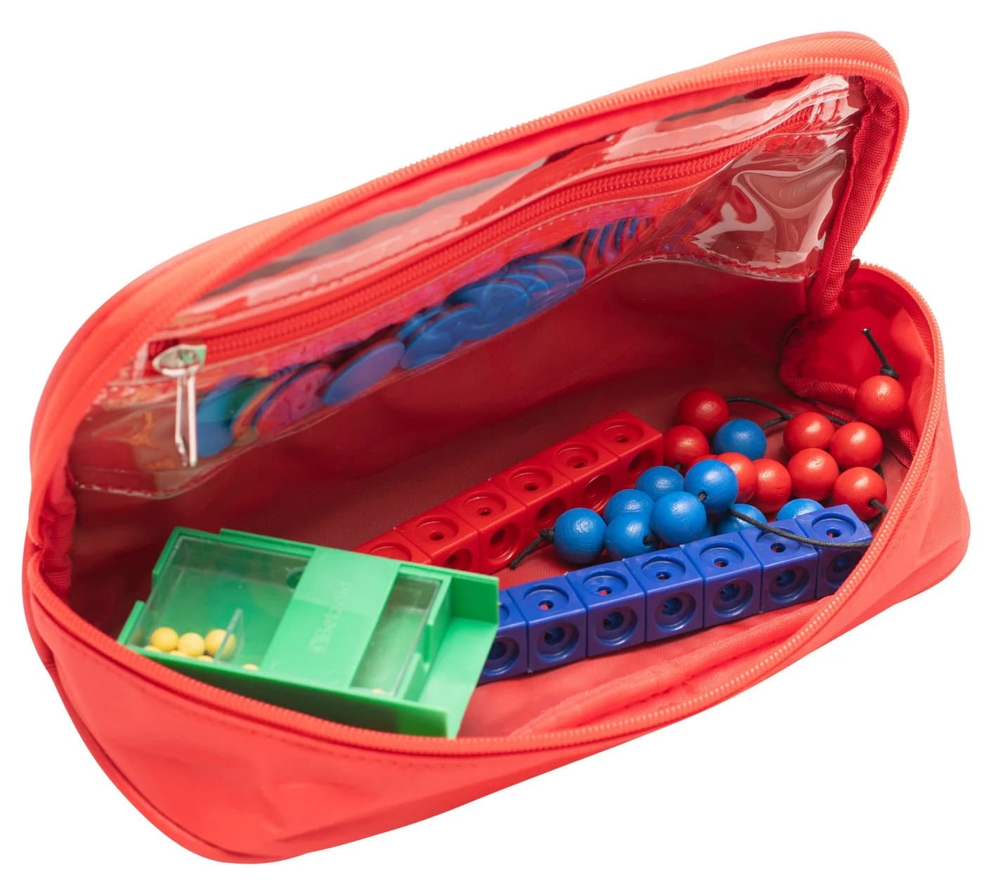 Betzold Schüler-Rechen-Set im Mäppchen – Rot/Blau Lernspielzeug