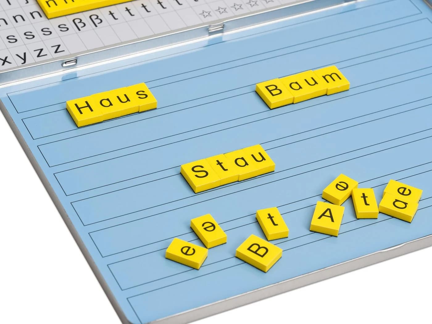 Betzold Lese-Magnetbox 213 Buchstabenblöcke Bunt Stahlblechkasten - Bild 3
