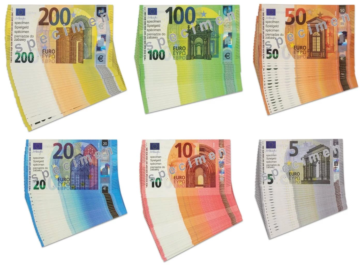 Betzold Spielgeld Euro-Geldscheine 130-tlg. Bunt Rechengeld - Bild 2