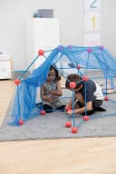 Betzold Steckbaukasten XXL – Geometrisches Lernspielzeug Blau/Rot Bild 5