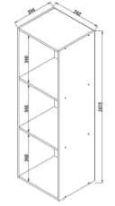 VCM Holzregal stehend 3-Fach Aktenschrank Bild 5