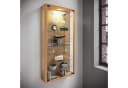 VCM Glasvitrine hängend Vitrosa Maxi Braun ESG-Sicherheitsglas Bild 4