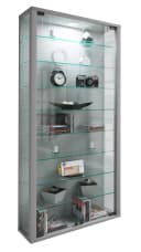 VCM Wandvitrine Vitrosa Maxi Silber mit ESG-Sicherheitsglas Bild 2