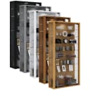 VCM Glasvitrine hängend Weiß ESG-Sicherheitsglas 8 Böden Bild 1
