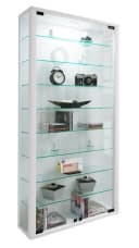 VCM Glasvitrine hängend Weiß ESG-Sicherheitsglas 8 Böden Bild 3