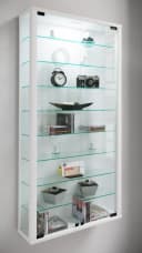 VCM Glasvitrine hängend Weiß ESG-Sicherheitsglas 8 Böden Bild 4