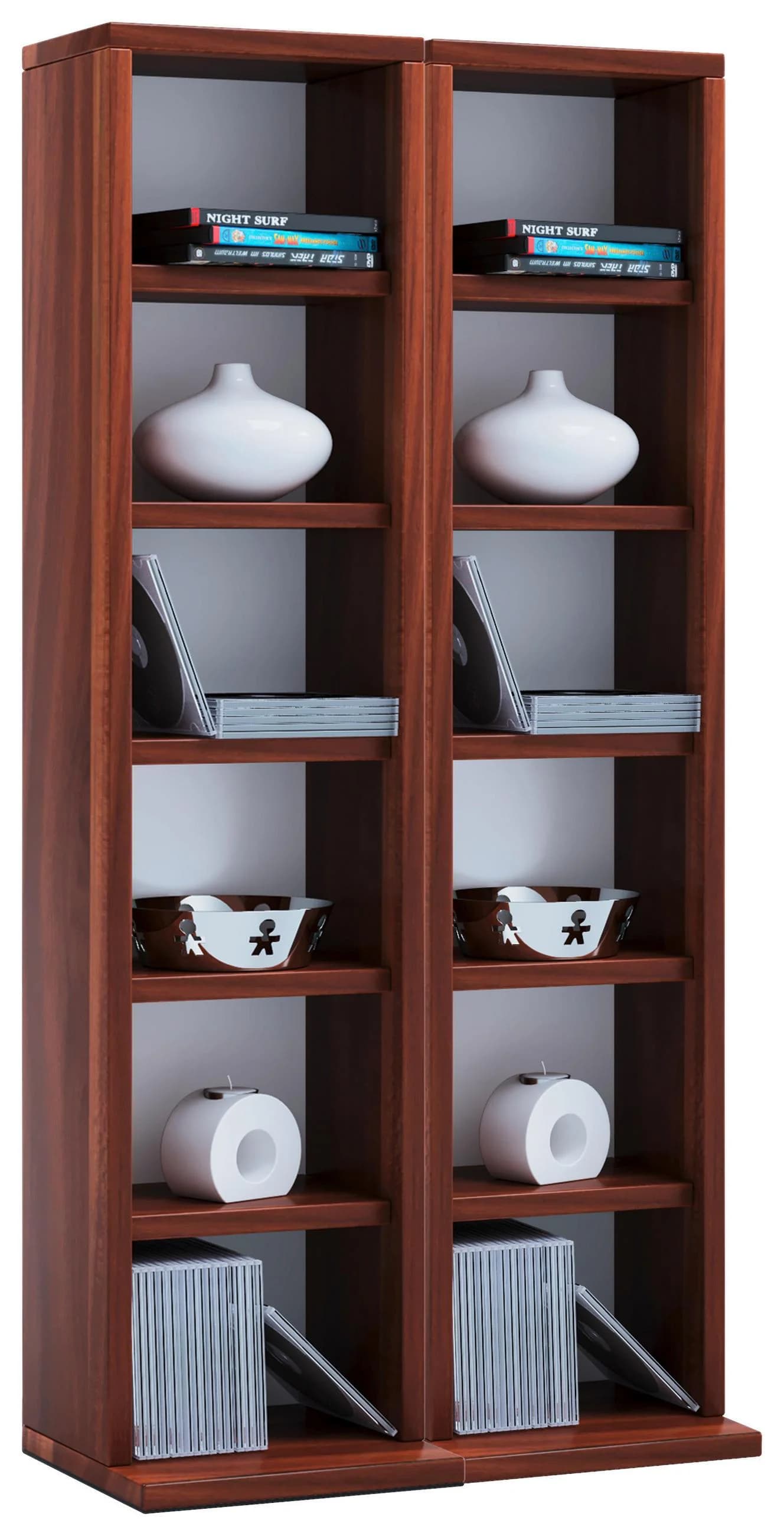 VCM Media-Regal Milano Braun Holzstruktur 204 CDs - Bild 2