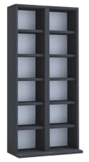 VCM Media-Regal Milano Schwarz Holzstruktur 204 CDs Bild 2
