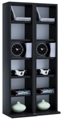 VCM Media-Regal Milano Schwarz Holzstruktur 204 CDs Bild 3
