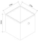 VCM 10er Set Faltbox Rot Stoff Aufbewahrungsbox Bild 4