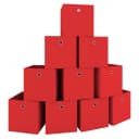 VCM 10er Set Faltbox Rot Stoff Aufbewahrungsbox Bild 5