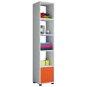 VCM Hochschrank Benos-5 Weiß Holzstruktur Badmöbel Bild 1