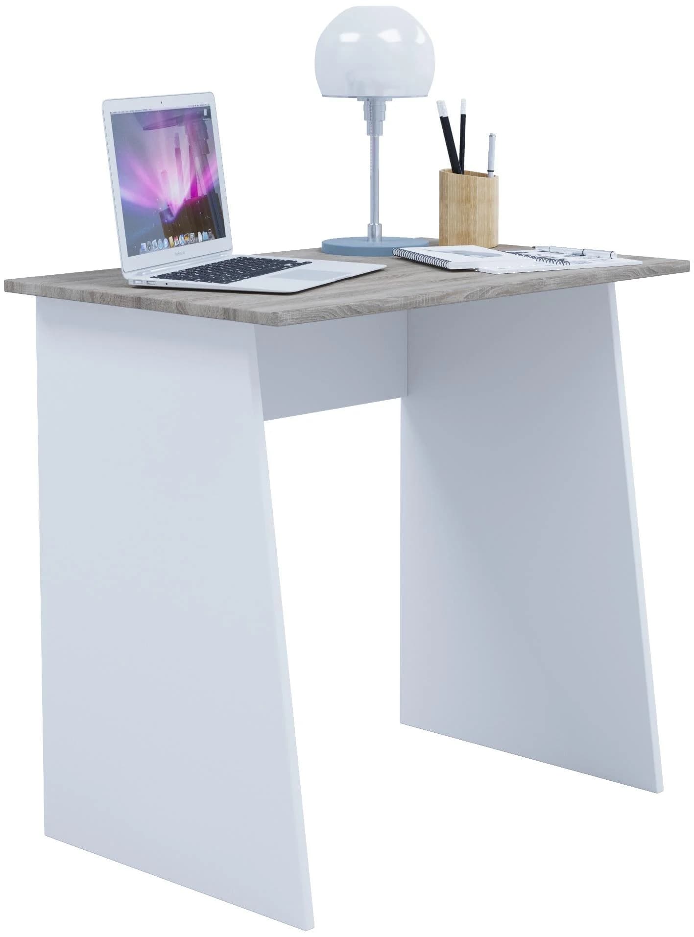 VCM Schreibtisch Masola Mini Braun/Weiß Holzstruktur - Bild 3