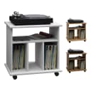 VCM Wohnzimmertisch Retal Schallplatten-Regal Braun Buche Bild 1