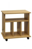 VCM Wohnzimmertisch Retal Schallplatten-Regal Braun Buche Bild 2