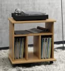 VCM Wohnzimmertisch Retal Schallplatten-Regal Braun Buche Bild 4