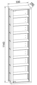 VCM Hängevitrine Wandvitrine Stano Maxi Bild 5