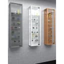 VCM Hängevitrine Stano Maxi Silber Glasvitrine mit ESG-Sicherheitsglas Bild 1