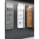 VCM Wandvitrine Stano Mini Weiß ESG-Sicherheitsglas 4 Böden Bild 1