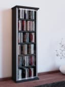 VCM Media-Regal Classic Schwarz mit Glastür Bild 2