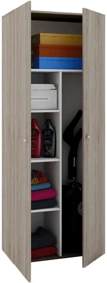 VCM Mehrzweckschrank Vandol Holz Braun 6 Fächer - Bild 3
