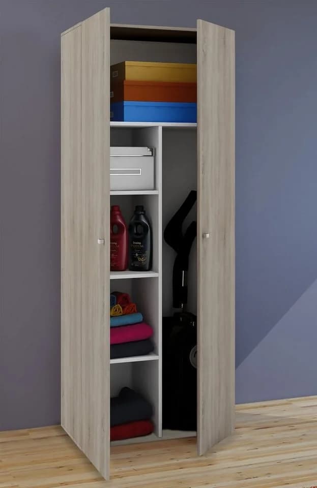 VCM Mehrzweckschrank Vandol Holz Braun 6 Fächer - Bild 4