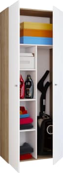 VCM Mehrzweckschrank Vandol K Weiß Sonoma-Eiche 6 Fächer Bild 2