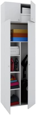 VCM Mehrzweckschrank Vandol Weiß 70x238x40cm Bild 2