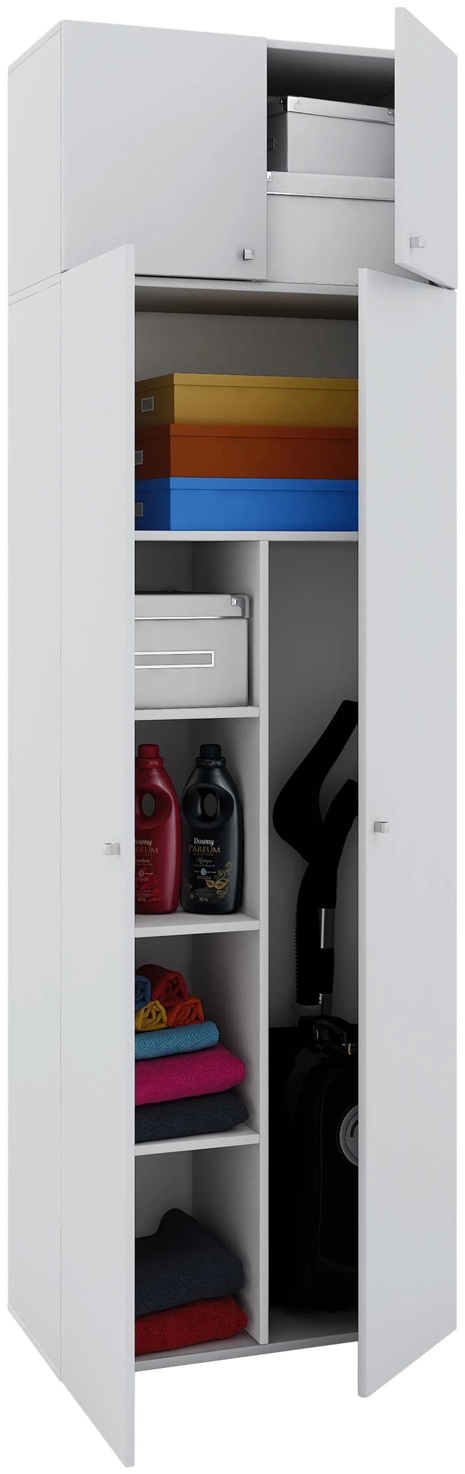 VCM Mehrzweckschrank Vandol Weiß 70x238x40cm - Bild 2