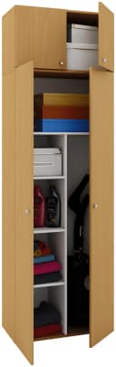 VCM Mehrzweckschrank Vandol Buche 6 Fächer Putzschrank Bild 2
