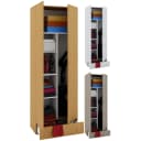 VCM Mehrzweckschrank Vandol S Weiß Holz 6 Fächer Bild 1