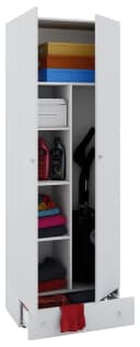 VCM Mehrzweckschrank Vandol S Weiß Holz 6 Fächer Bild 2