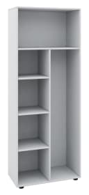 VCM Mehrzweckschrank Holz Weiß 6 Fächer Putzschrank Bild 2