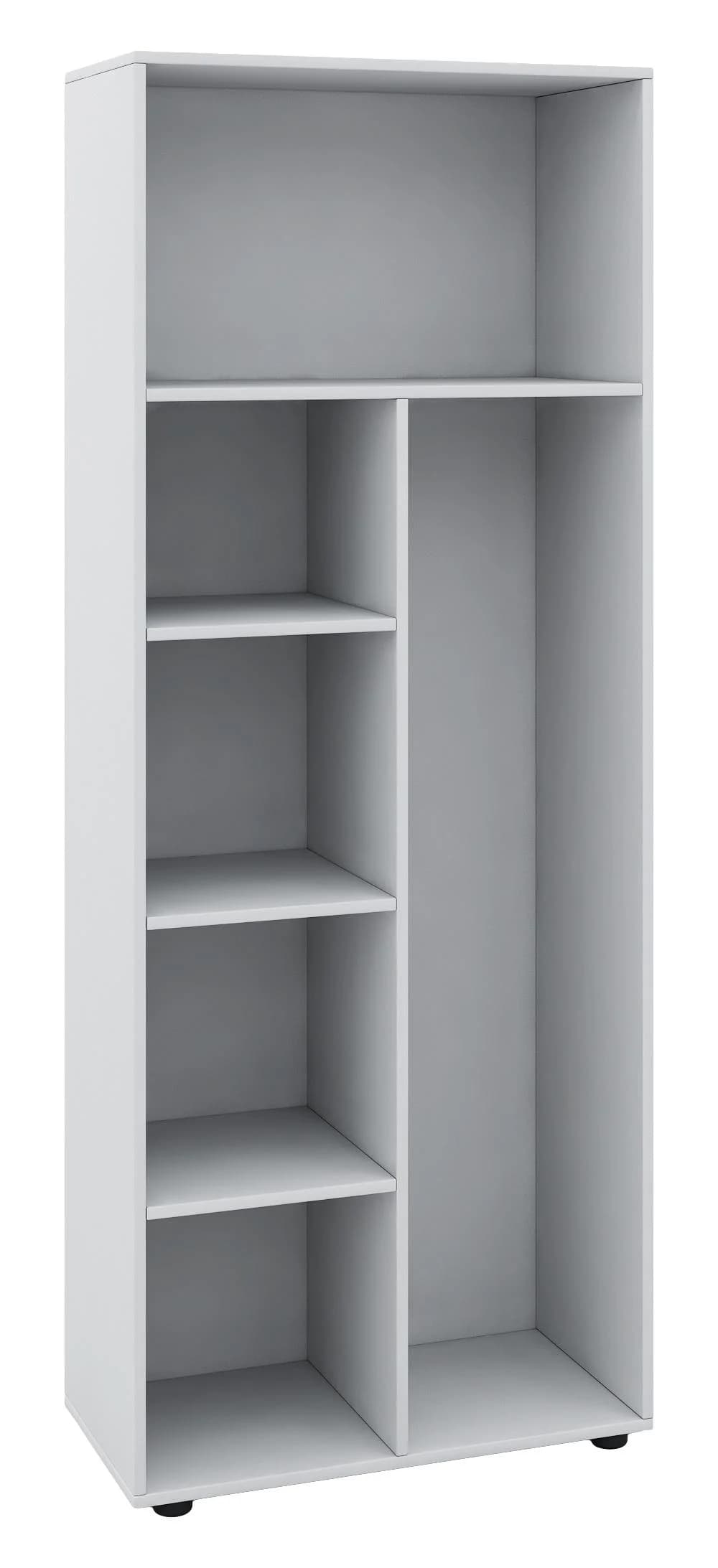 VCM Mehrzweckschrank Holz Weiß 6 Fächer Putzschrank - Bild 2