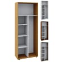 VCM Mehrzweckschrank Vandol Holz Braun 6 Fächer Putzschrank Bild 1