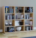 VCM Standregal Megosa L Braun Holz CD DVD Bücherregal Bild 2