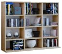 VCM Standregal Megosa L Braun Holz CD DVD Bücherregal Bild 3