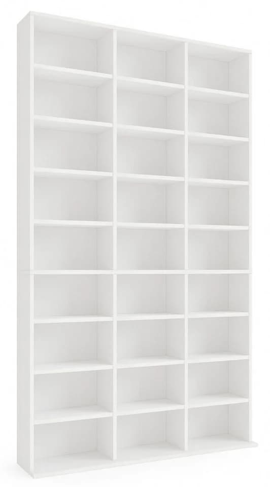 VCM Standregal Megosa XL Weiß Holzregal CD DVD Bücherregal - Bild 2