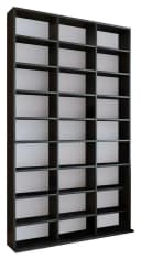 VCM Standregal Megosa XL Schwarz Holzwerkstoff CD DVD Bücherregal Bild 2